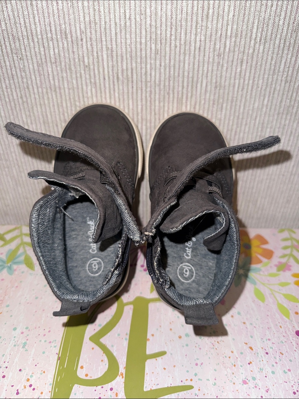 Little Boys Gray Ankle sneakers